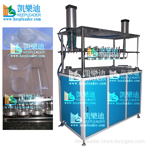 Clear Cylinder Making Machine, PVC/Pet/Clear/Plastic Cylinder Making for Lids Finning Cut